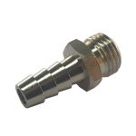 Niple HE / 1/4 / Espiga / 10 MM Plateado